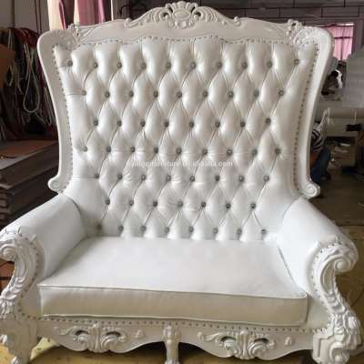 Whole White Wedding High Back Loveseat Sofa