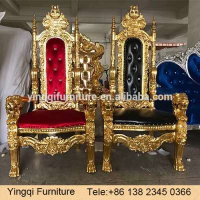 Royal King Throne Chairs for Wedding